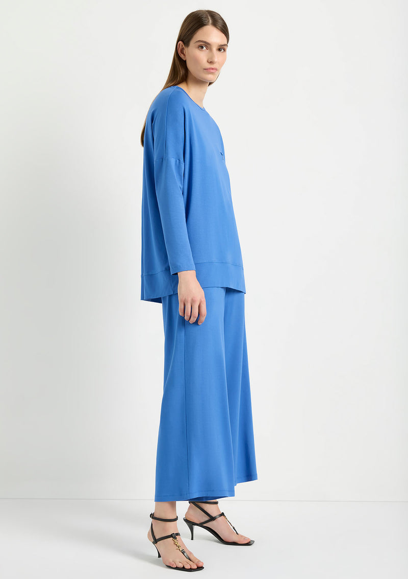 Mela Purdie Matte Jersey Crop Palazzo Pant