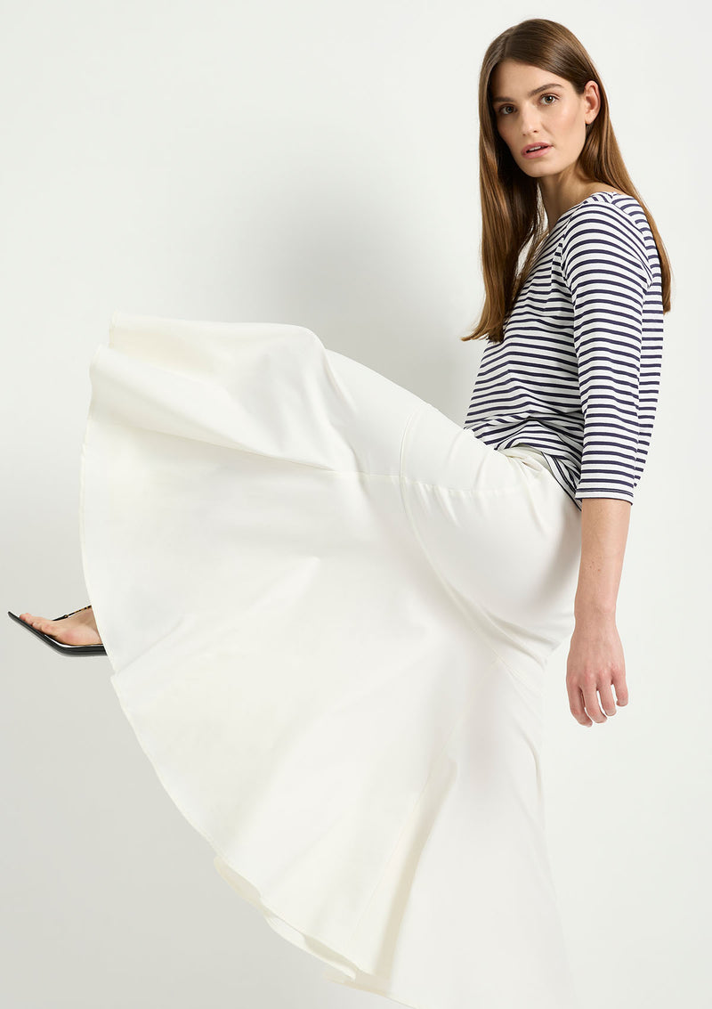 Mela Purdie Straw Stripe Jersey Relaxed Boatneck