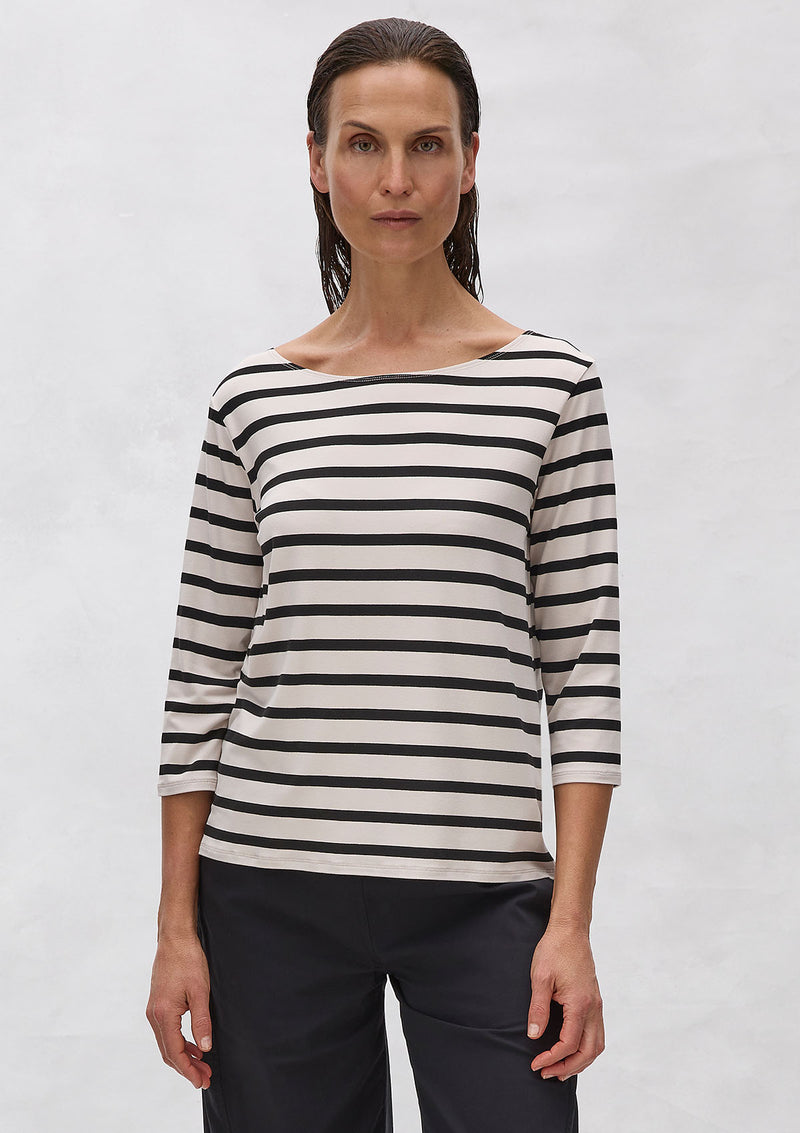 Mela Purdie Trunk Stripe Knit Boatneck