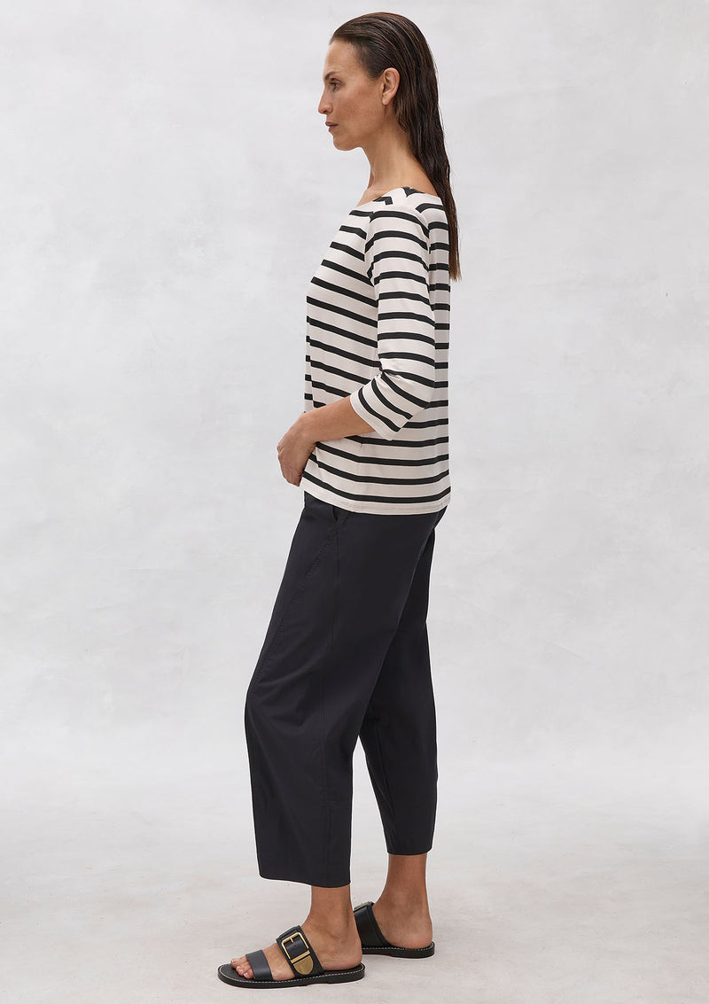 Mela Purdie Trunk Stripe Knit Boatneck