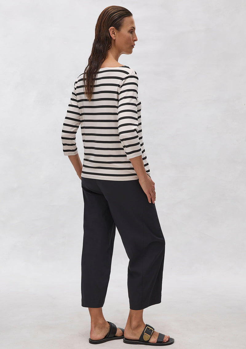 Mela Purdie Trunk Stripe Knit Boatneck