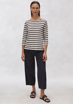 Mela Purdie Trunk Stripe Knit Boatneck