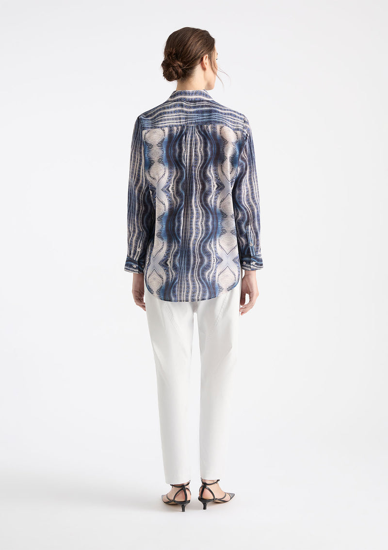 Mela Purdie Canyon Print Silk Soft Shirt