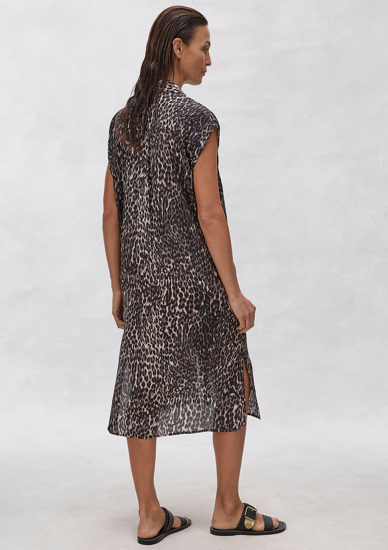 Mela Purdie Praline Panther Slice Dress