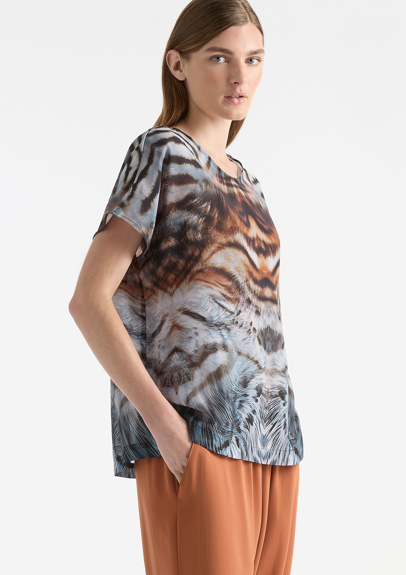 Mela Purdie Canopy Desert Silk Print Cap Shell