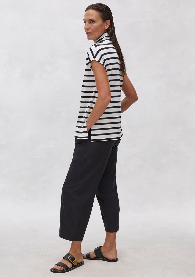 Mela Purdie Trunk Stripe Knit Half Zip Shell