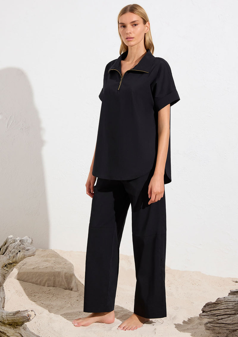 Mela Purdie Microprene Half Zip Shirt