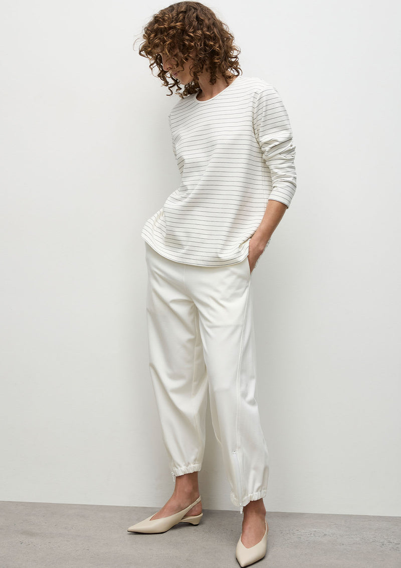 Mela Purdie Micro Stripe Ponte Trunk Sweater