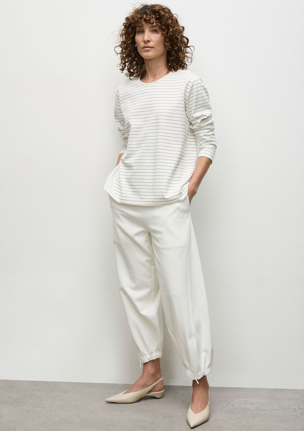 Mela Purdie Micro Stripe Ponte Trunk Sweater