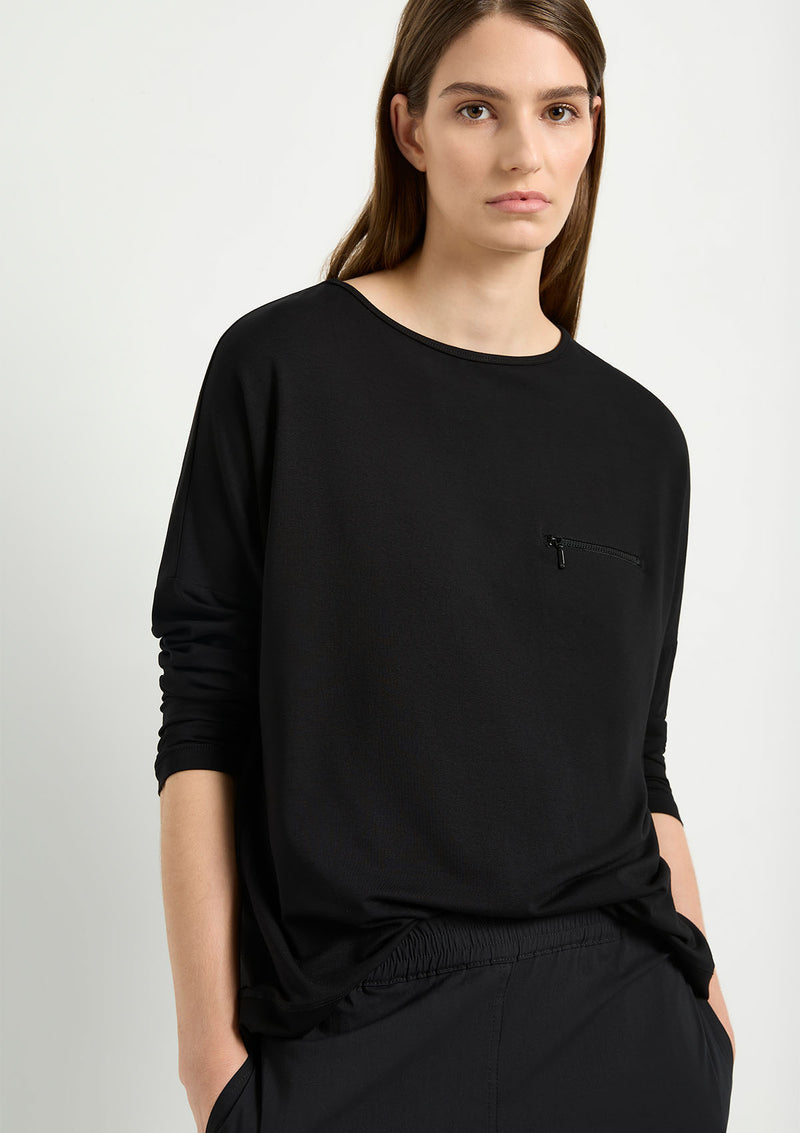 Mela Purdie Matte Jersey Zip Pocket Sweater