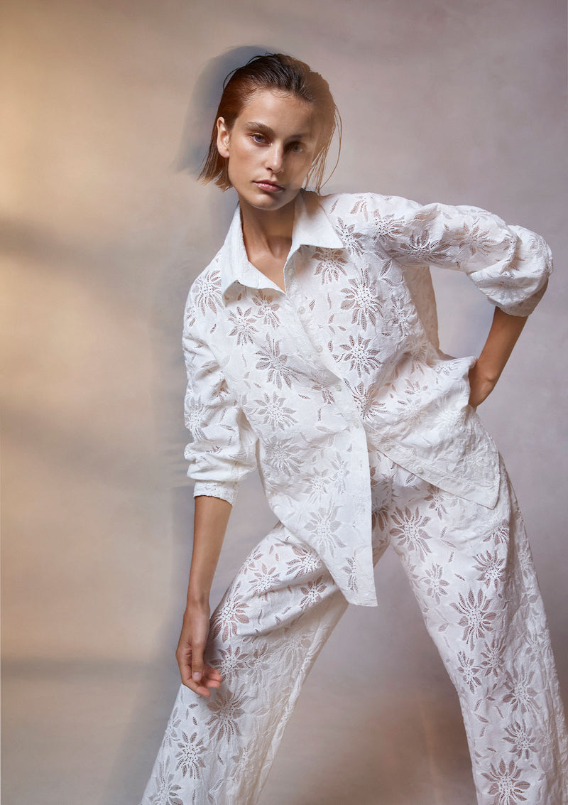 Mela Purdie Flora Lace Dart Shirt