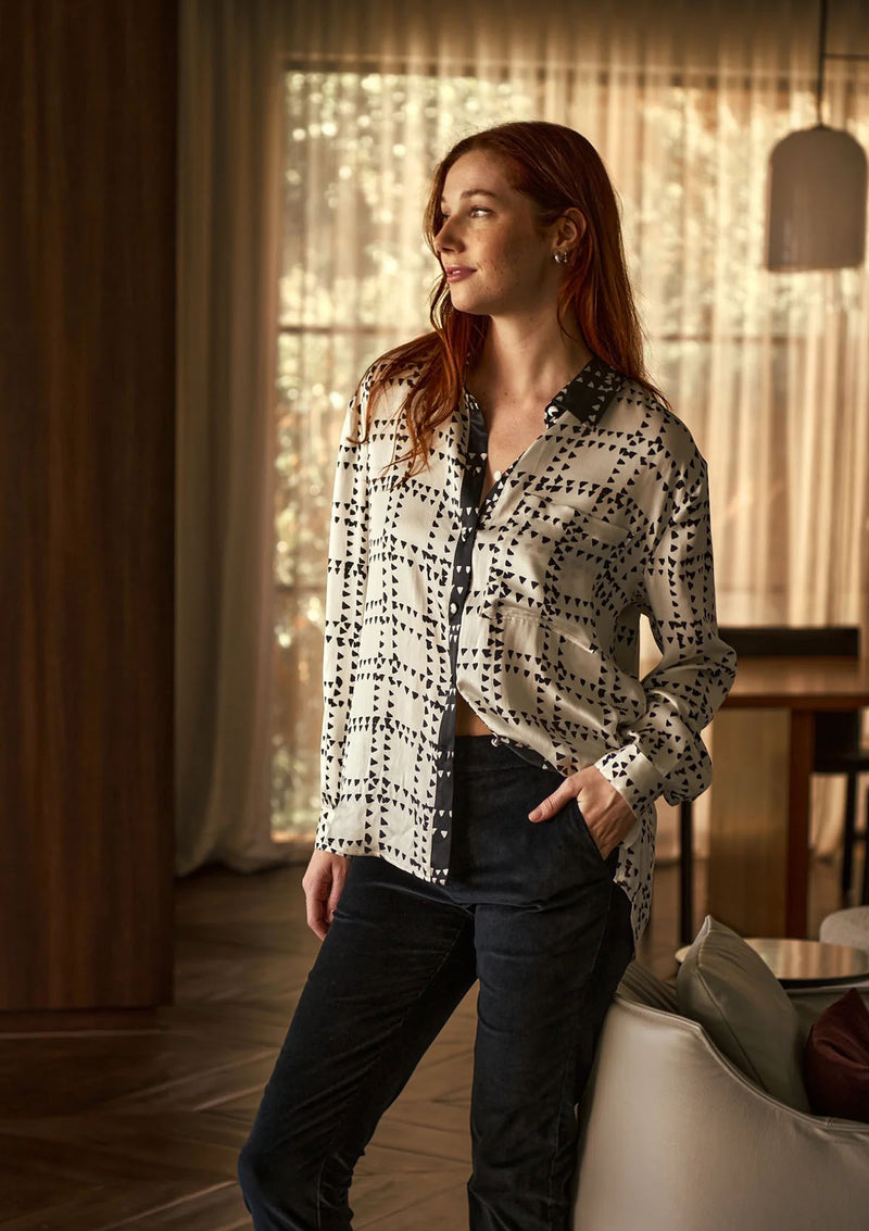 Caravan & Co Lottie Silk Slouch Shirt