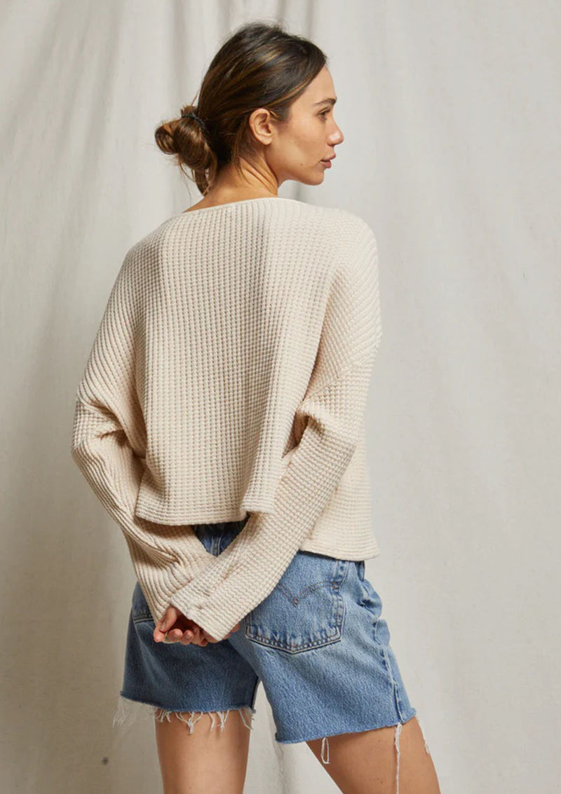 Perfect White Tee Luna Waffle Long Sleeve