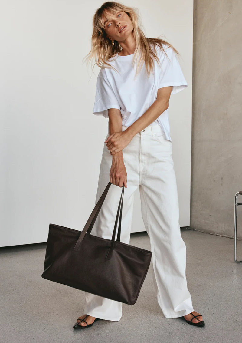 Vestirsi Mia Leather East West Slouchy Tote