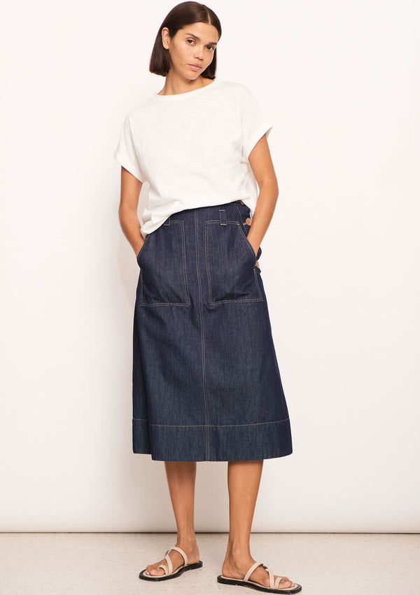 POL Clothing Raydel Denim Skirt