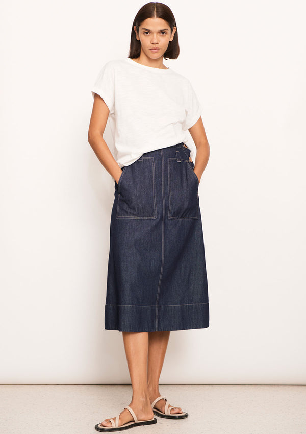 POL Clothing Raydel Denim Skirt