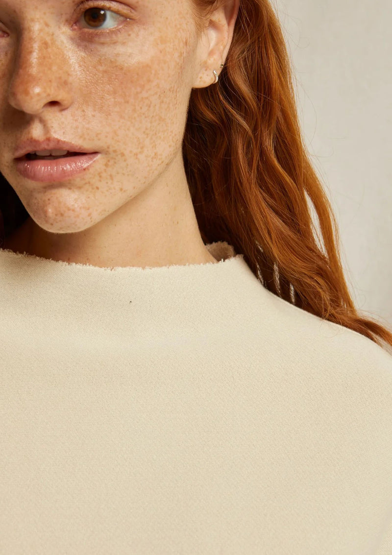 Perfect White Tee Morrison Fleece Mock Neck