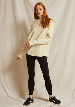 Perfect White Tee Morrison Fleece Mock Neck