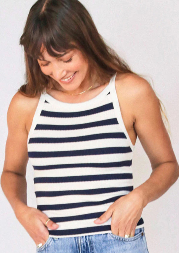 Perfect White Tee Bonie Stripe Tank