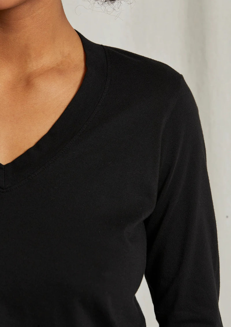 Perfect White Tee Sinatra L/S V- Neck Top