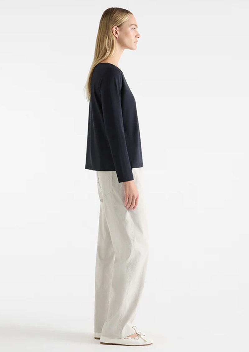 Mela Purdie Long Sleeve Relaxed Boatneck