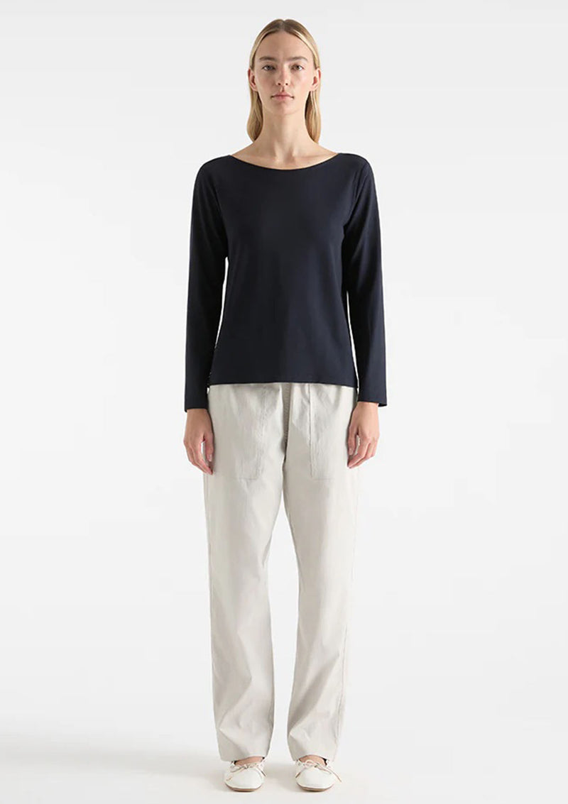 Mela Purdie Long Sleeve Relaxed Boatneck