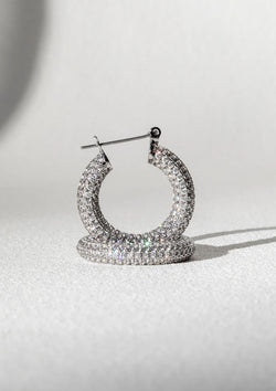 LUV AJ Pave Baby Amalfi Hoops