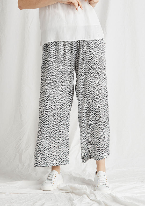 Mela Purdie Waterwave Print Satin Explorer Pant