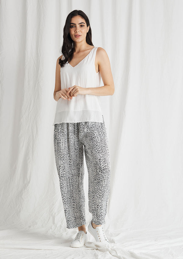 Mela Purdie Waterwave Print Satin Explorer Pant