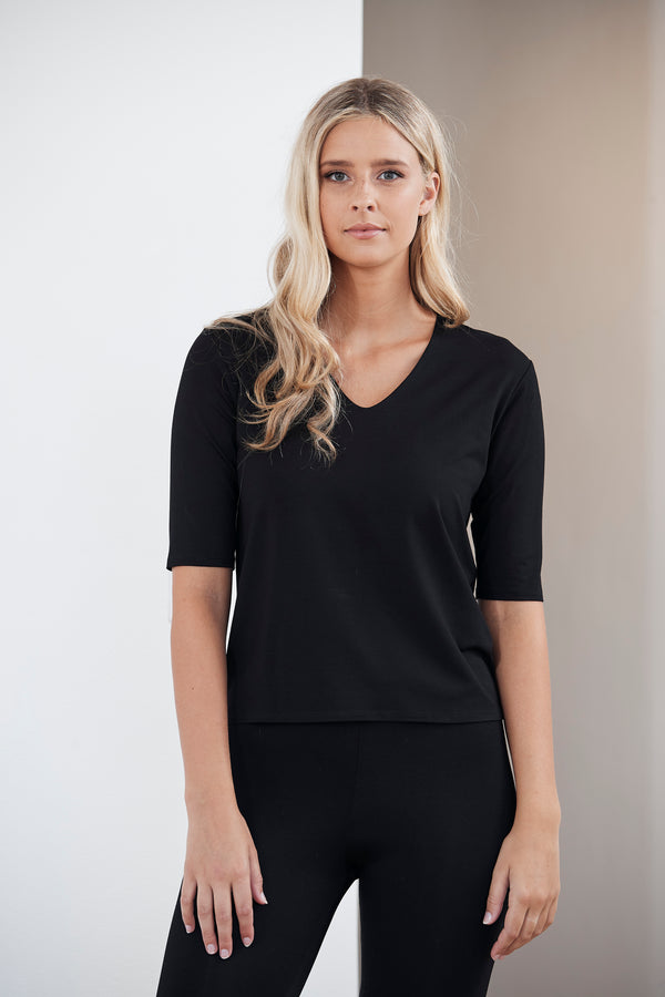 Mela Purdie Matte Jersey Elbow Top