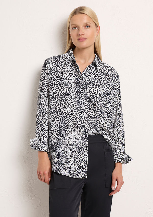 Mela Purdie Panther Print Air Weave Soft Shirt