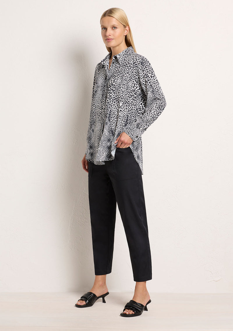 Mela Purdie Panther Print Air Weave Soft Shirt