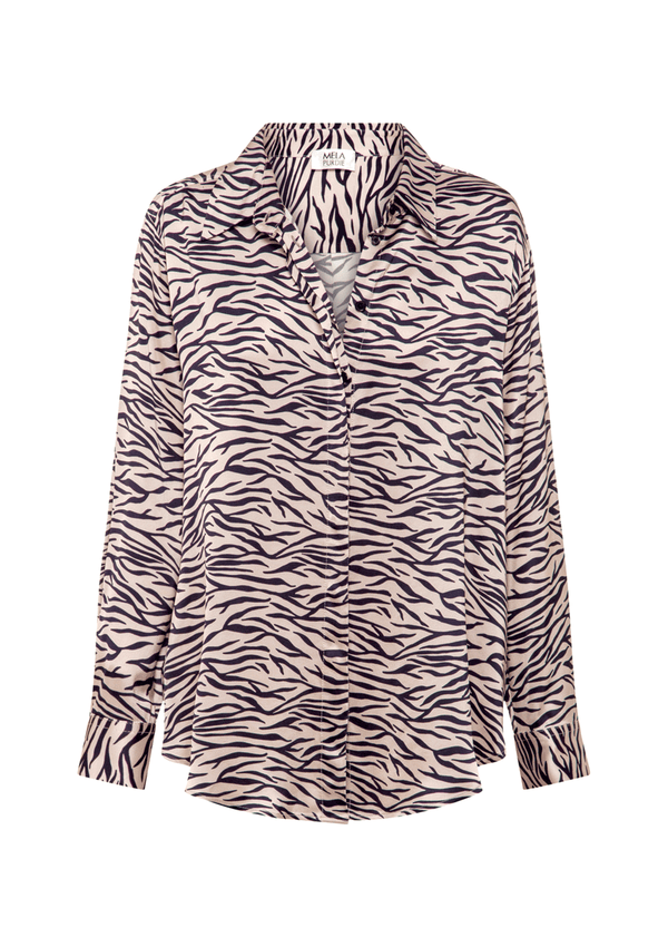 Mela Purdie Soft Shirt Bengal Print Satin