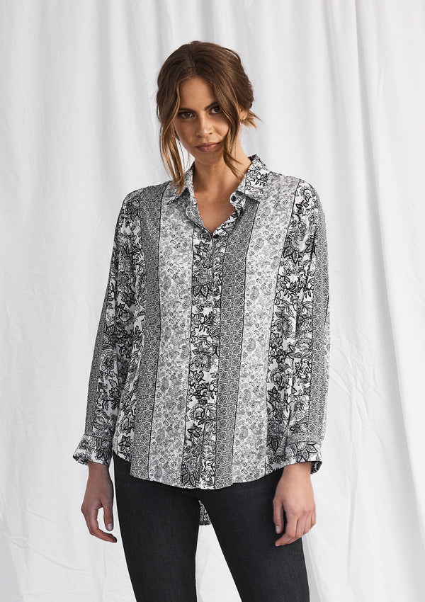 Mela Purdie Tahitian Block Print Soft Shirt