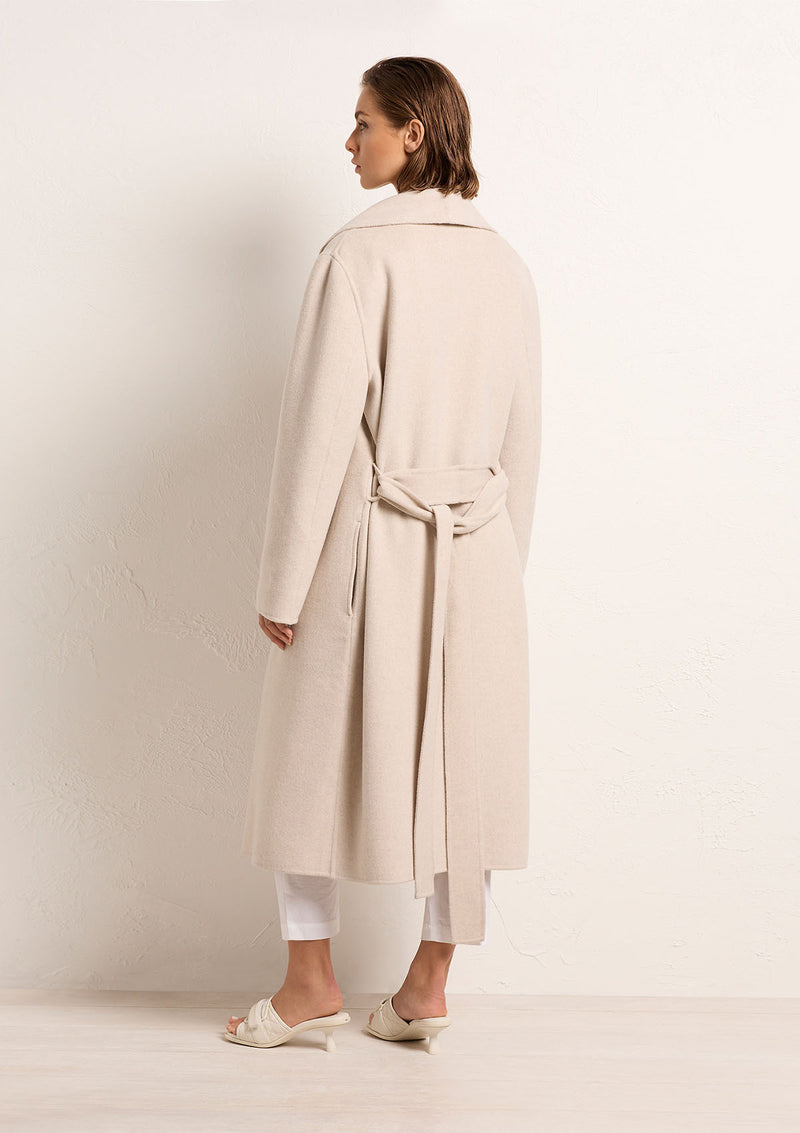 Mela Purdie Cashmere Felt Long Shawl Coat