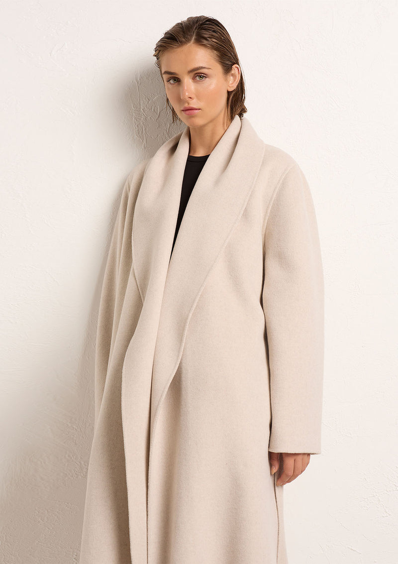 Mela Purdie Cashmere Felt Long Shawl Coat