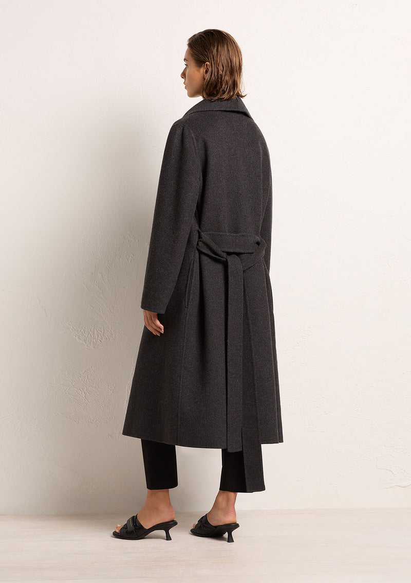 Mela Purdie Cashmere Felt Long Shawl Coat