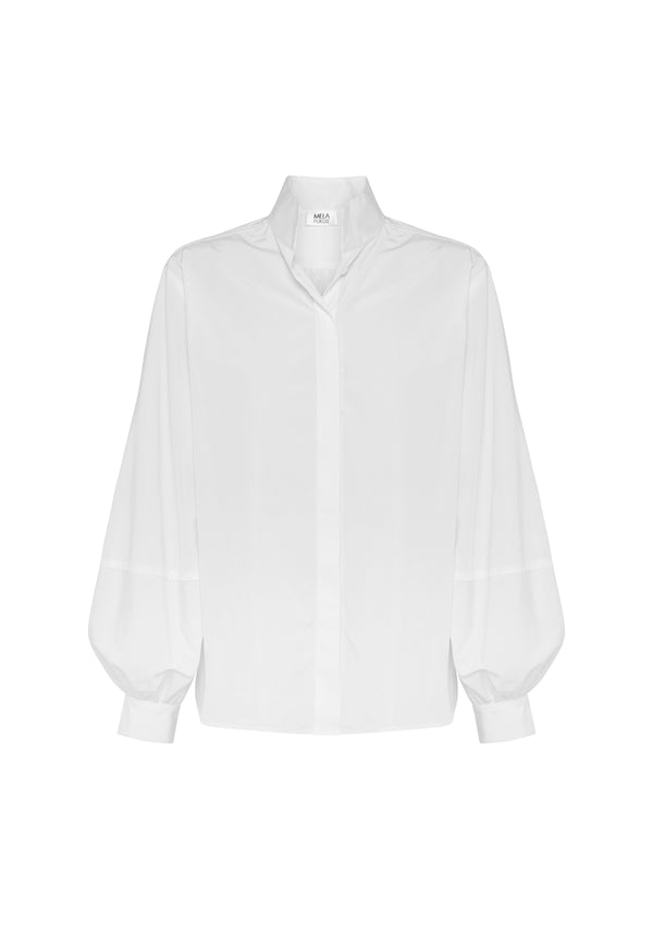 Mela Purdie Cotton Memory Bell Sleeve Blouse