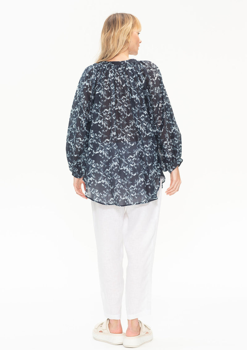 Mela Purdie Willow Print Voile Escape Blouse