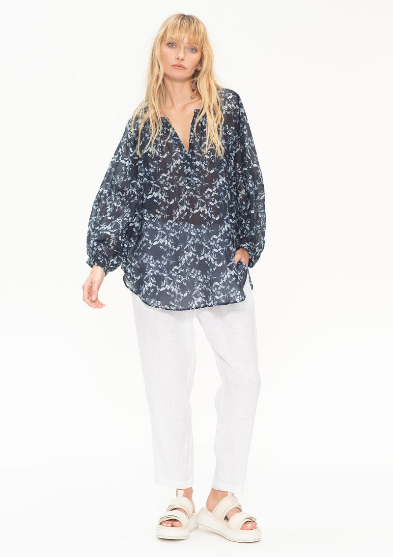 Mela Purdie Willow Print Voile Escape Blouse