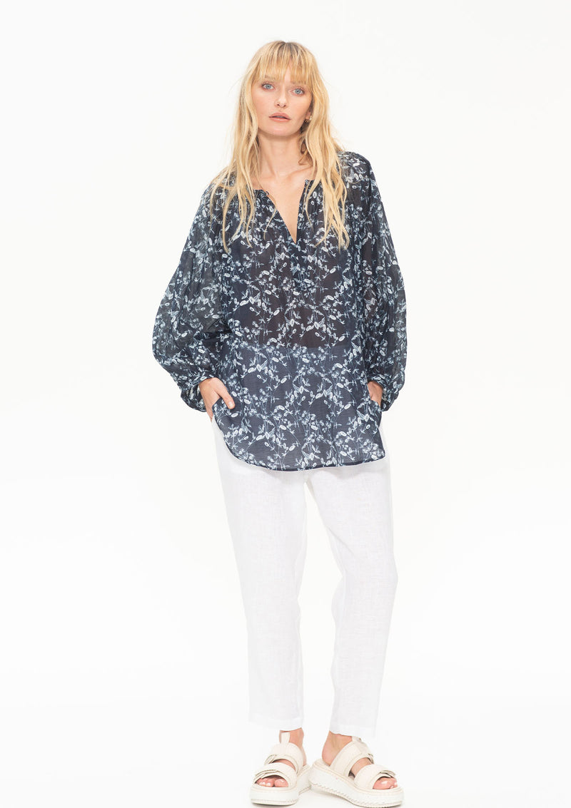 Mela Purdie Willow Print Voile Escape Blouse