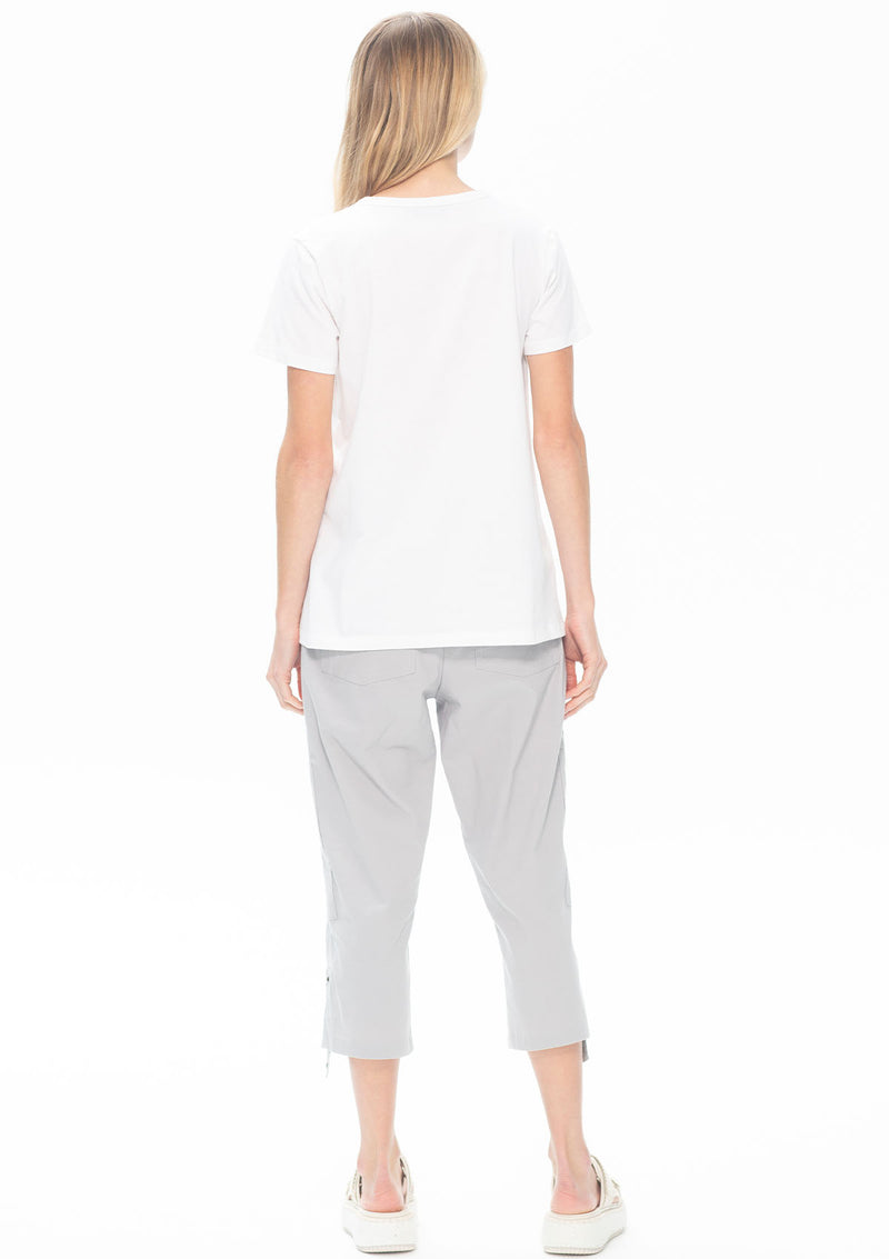 Mela Purdie Chalk Knit Crew T