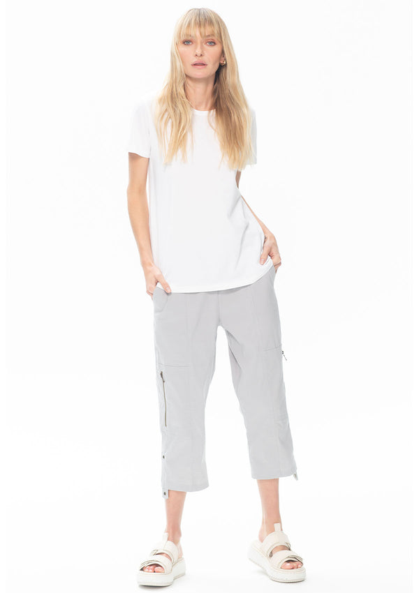 Mela Purdie Chalk Knit Crew T