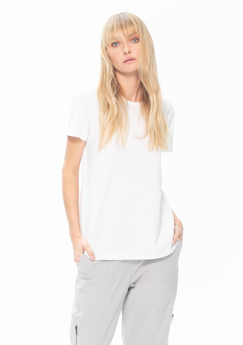 Mela Purdie Chalk Knit Crew T