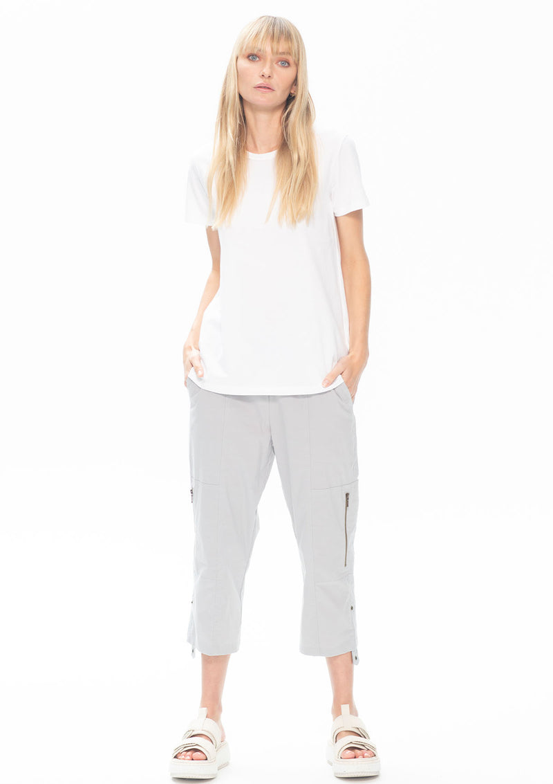 Mela Purdie Chalk Knit Crew T