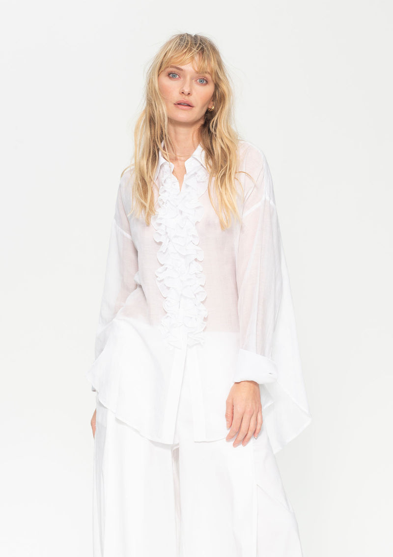 Mela Purdie Silk Cotton Voile Dinner Shirt