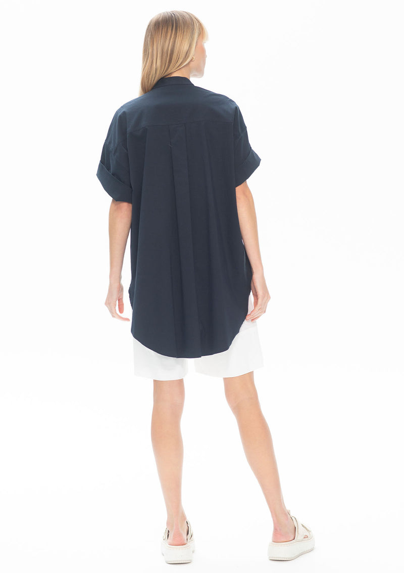 Mela Purdie Microprene Relaxed Cuff Shirt