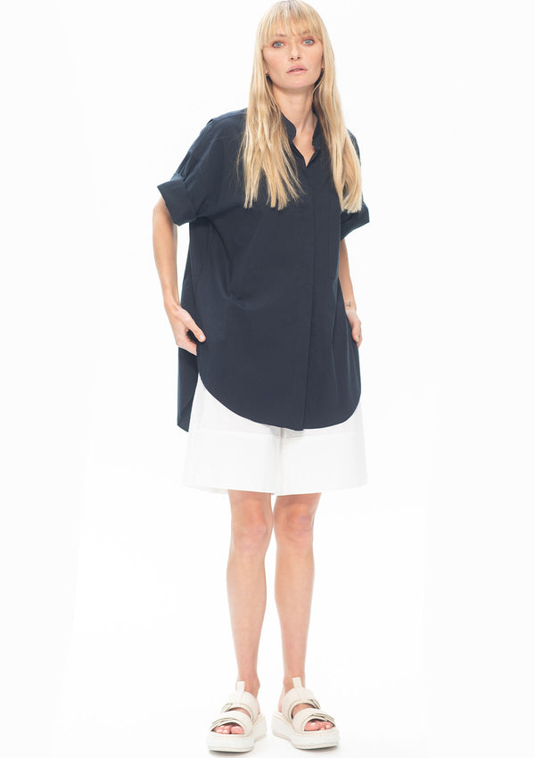 Mela Purdie Microprene Relaxed Cuff Shirt