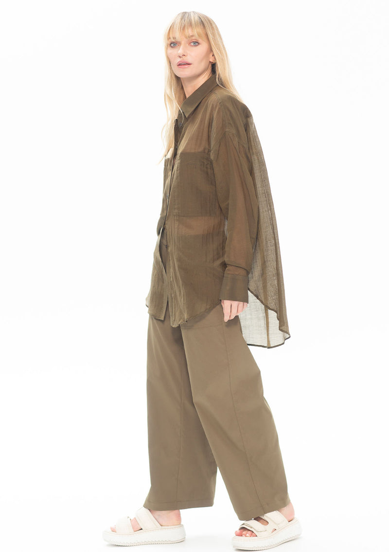 Mela Purdie Silk Cotton Voile Double Pocket Shirt