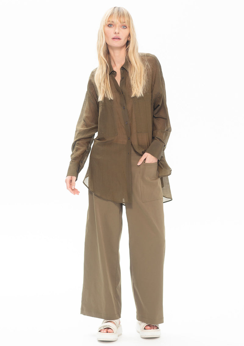 Mela Purdie Silk Cotton Voile Double Pocket Shirt